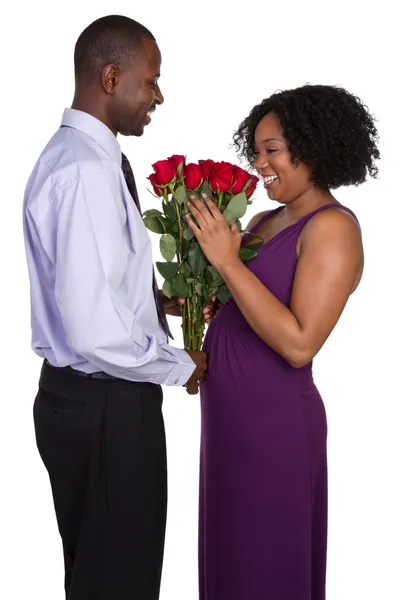 Man Giving Roses — Stock Photo, Image