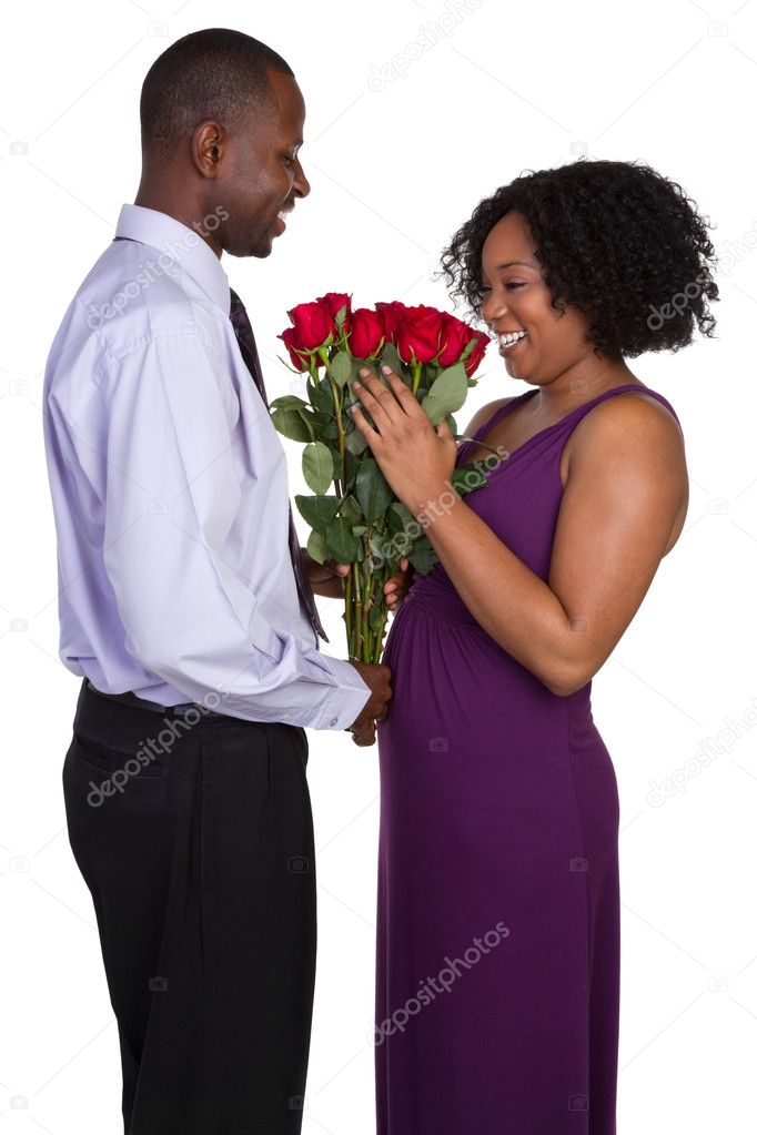 Man Giving Roses