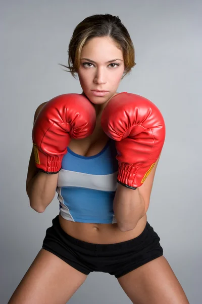 Femme de boxe — Photo