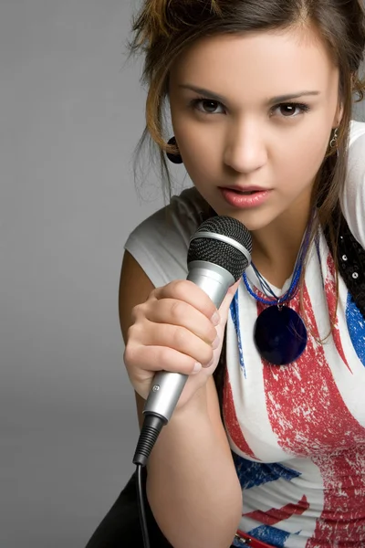 Rock Star adolescente menina — Fotografia de Stock