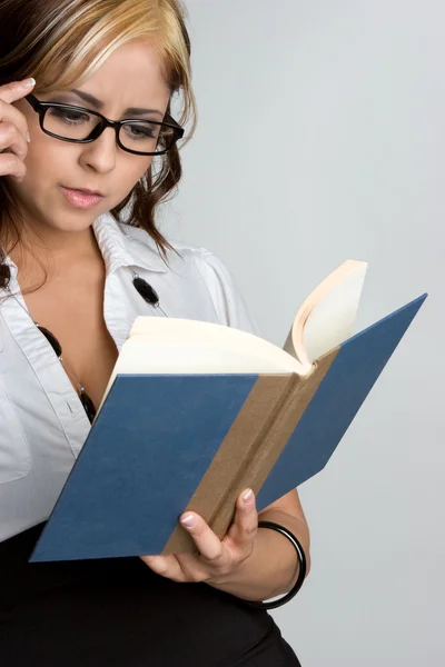 Businesswoman Reading Book Royalty Free Stock Images