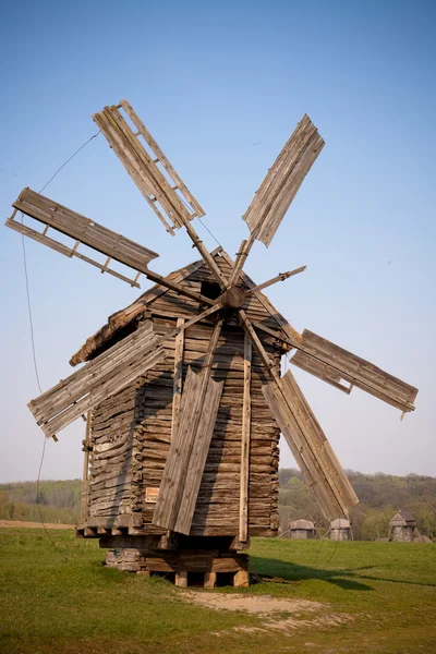 stock image Wooden windmill