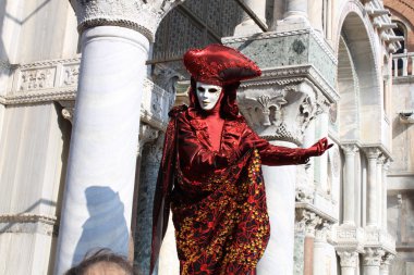 Venedik renkli maskesi, Venedik, İtalya 2010, carneval