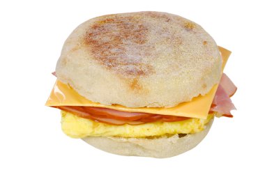 Egg and cheese sandwich clipart