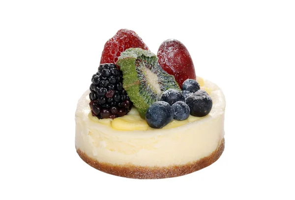 Gâteau au fromage aux fruits isolé — Photo