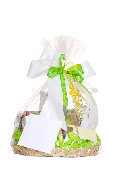Isolated gift basket — Stock Photo, Image