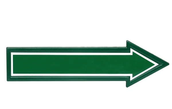 Изолированный зелёный знак — стоковое фото