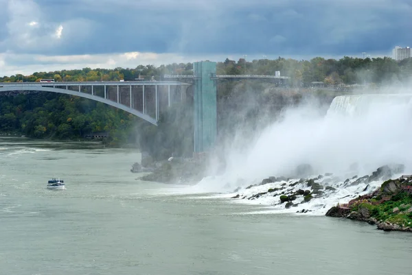 Americano cade a Niagara — Foto Stock
