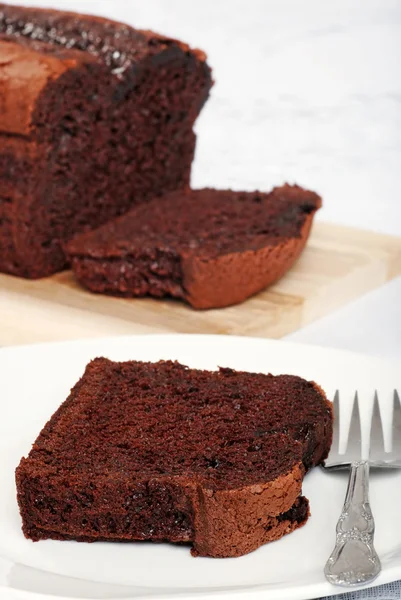 Бельгія шоколадний торт скибочку хліба — стокове фото