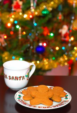 Cookies and Milk For Santa clipart