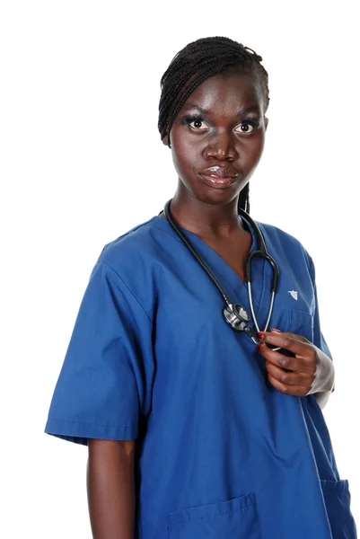 African american asistenta medicala — Fotografie, imagine de stoc