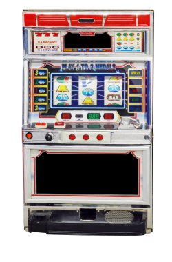 Isolated slot machine clipart