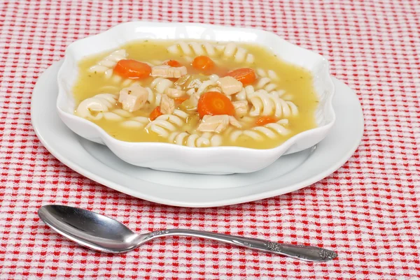 Csirke tészta leves — Stock Fotó