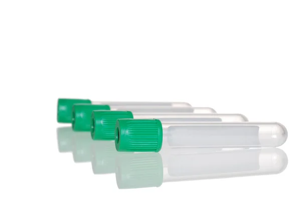 Green top test tube — Stock Photo, Image