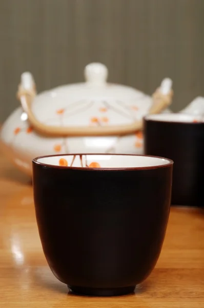 Closeup asiático chá xícara — Fotografia de Stock