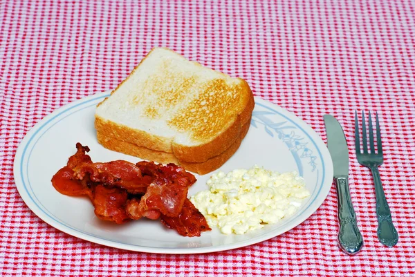 Bacon och äggröra — Stockfoto