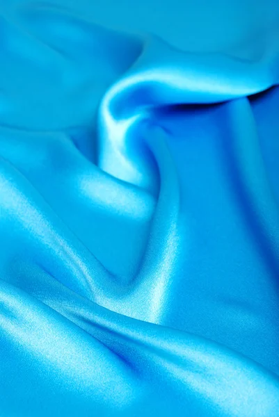 stock image Blue satin fabric