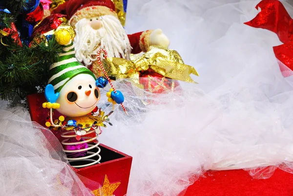 Jack de Natal na caixa — Fotografia de Stock