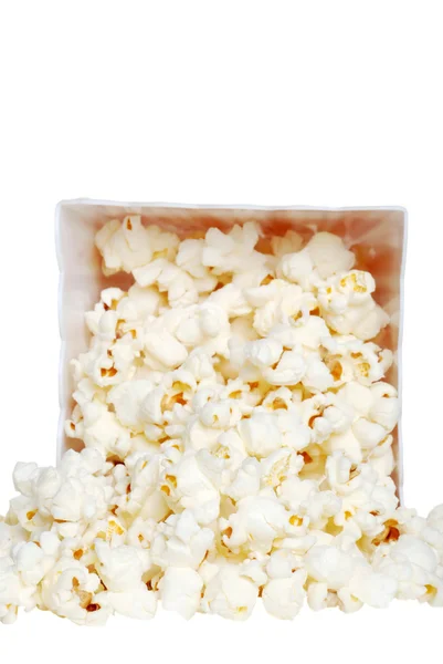 Primo piano popcorn versati — Foto Stock