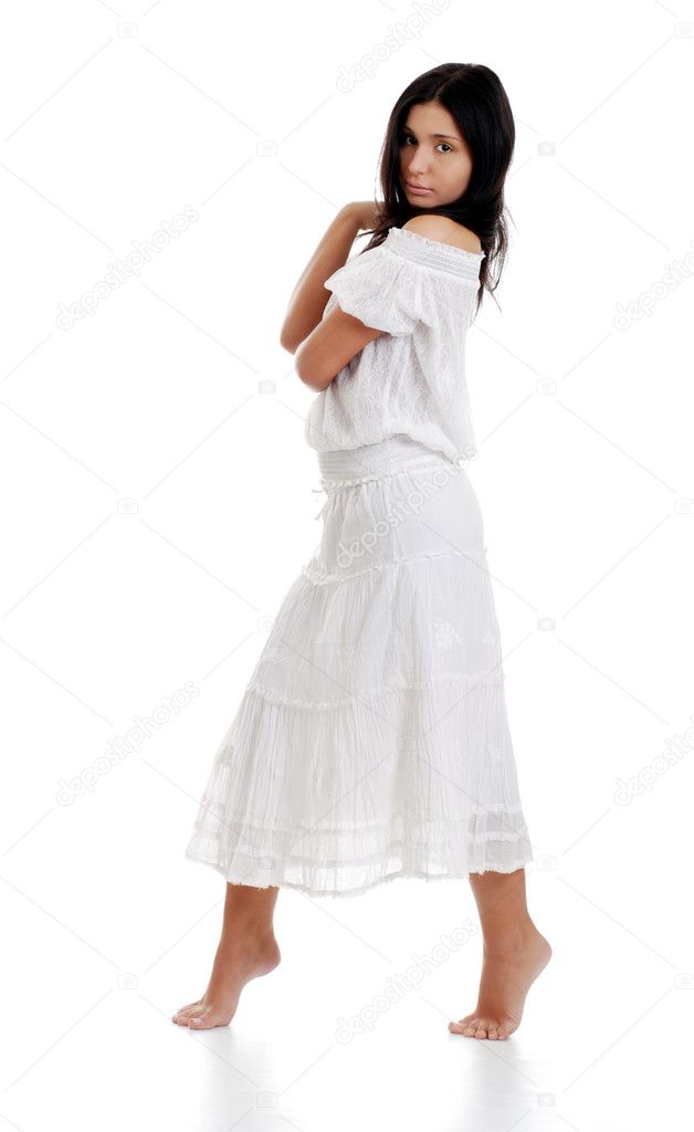 Young hispanic female dancer