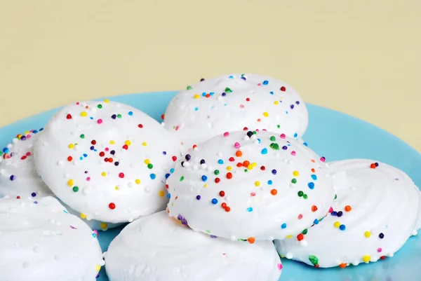 Gros plan de biscuits meringues — Photo