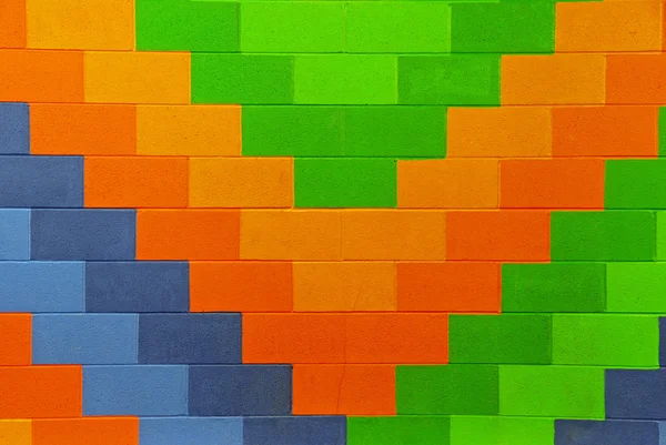 Colorful Brick Wall — Stock Photo, Image