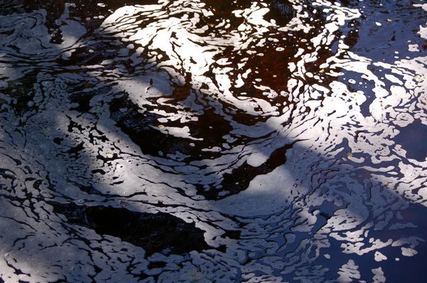 Espuma de superfície na água — Fotografia de Stock