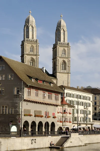 Cathedral and buildings — Stock Photo, Image