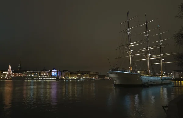 Stokholm kent geceleri — Stok fotoğraf