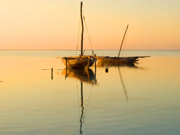 Sonnenaufgang auf Sansibar lizenzfreie Stockfotos