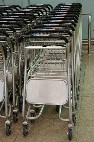 stock image Luggage trolleys