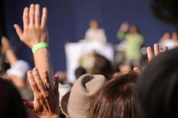 stock image Rock consert audience.