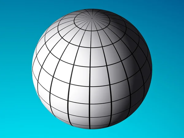 Wireframe sphere — Stock Photo, Image
