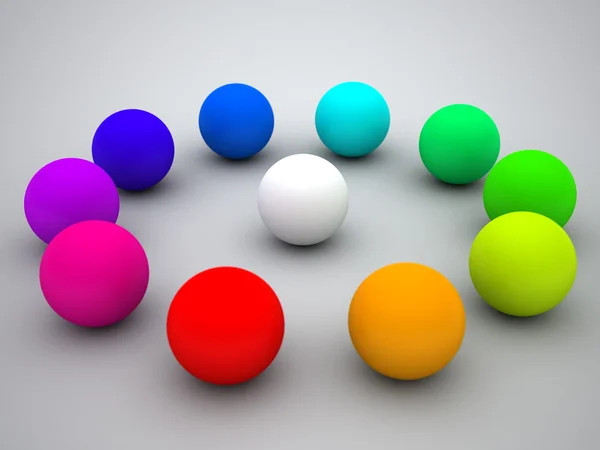 Colored spheres — Stock Photo, Image