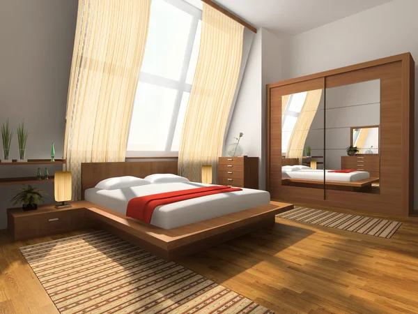 Interior to bedrooms Royalty Free Stock Images