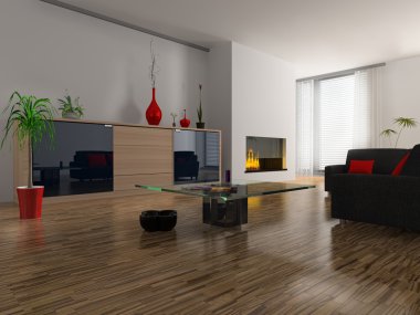 Modern interior clipart