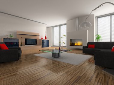 Modern interior clipart