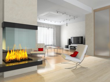 Modern interior clipart