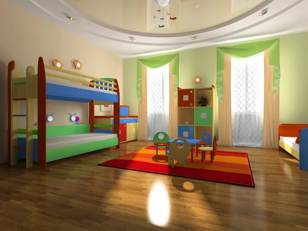 Εσωτερικό του το δωμάτιο του μωρού — Φωτογραφία Αρχείου
