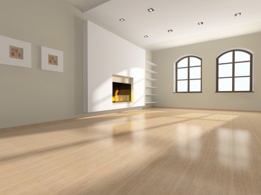 Hall interior clipart