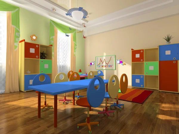 Інтер'єр дитячого кабінету — стокове фото
