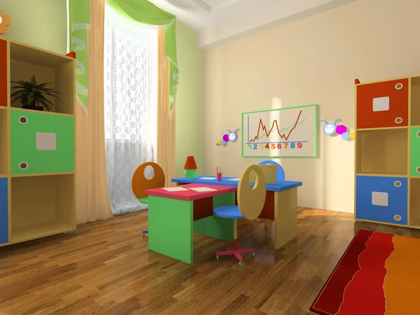 Интерьер детского офиса — стоковое фото