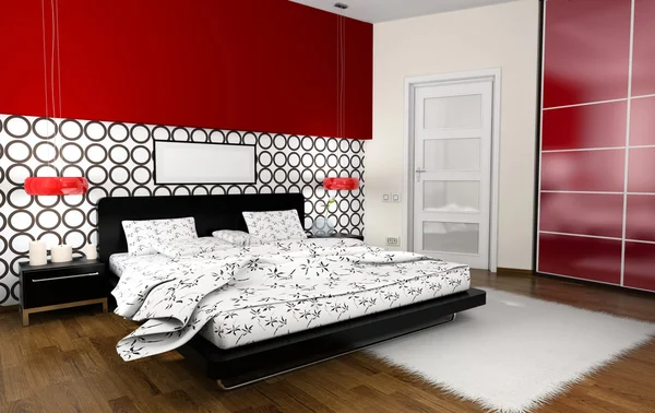 stock image Interior to bedrooms