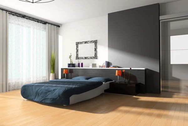 Interiör i ett sovrum — Stockfoto