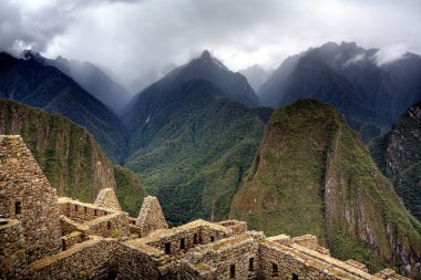 Machu Picchu ruins clipart