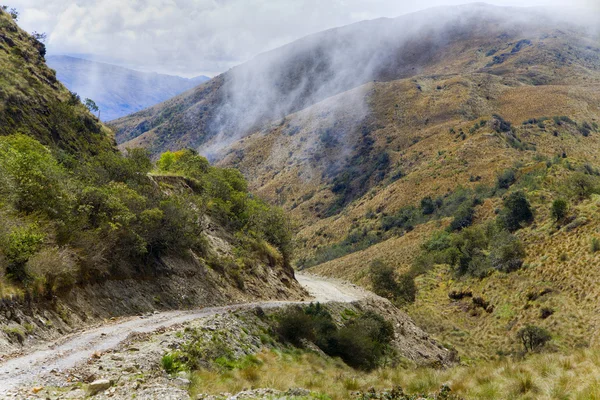 Strada attraverso le Ande — Foto Stock