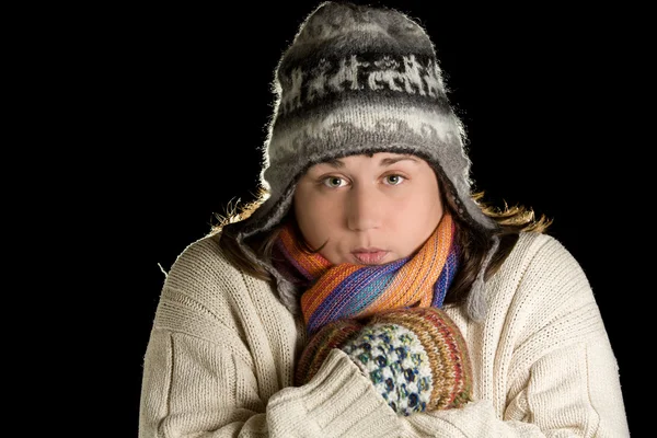 stock image Winter girl