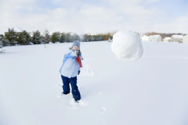 Bataille de boule de neige — Photo