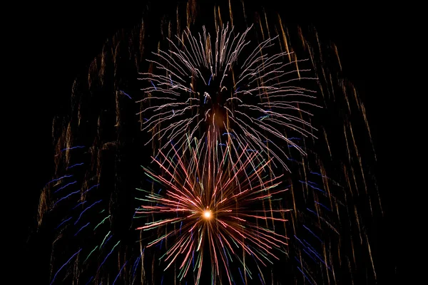 Colorful fireworks display — Stock Photo, Image