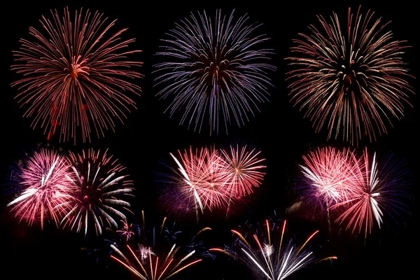 A colorful fireworks display — Stock Photo, Image